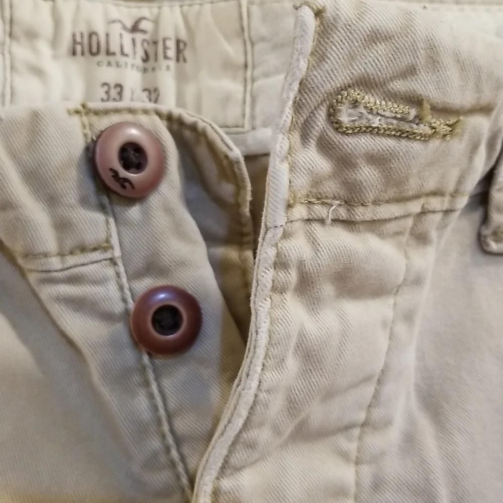 🌸2 for $15🌸 Hollister Slim Straight Chinos 33x32 - Picture 6 of 12